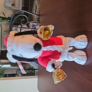 HALLMARK BELL-RINGER SNOOPY  SOUND & MOTION 3 songs Christmas Holiday Tag